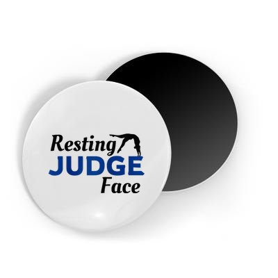 Resting Gymnastics Judge Face Raglan Baseball Magnet