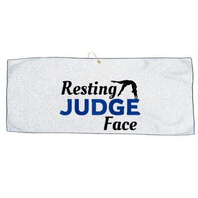Resting Gymnastics Judge Face Raglan Baseball Large Microfiber Waffle Golf Towel