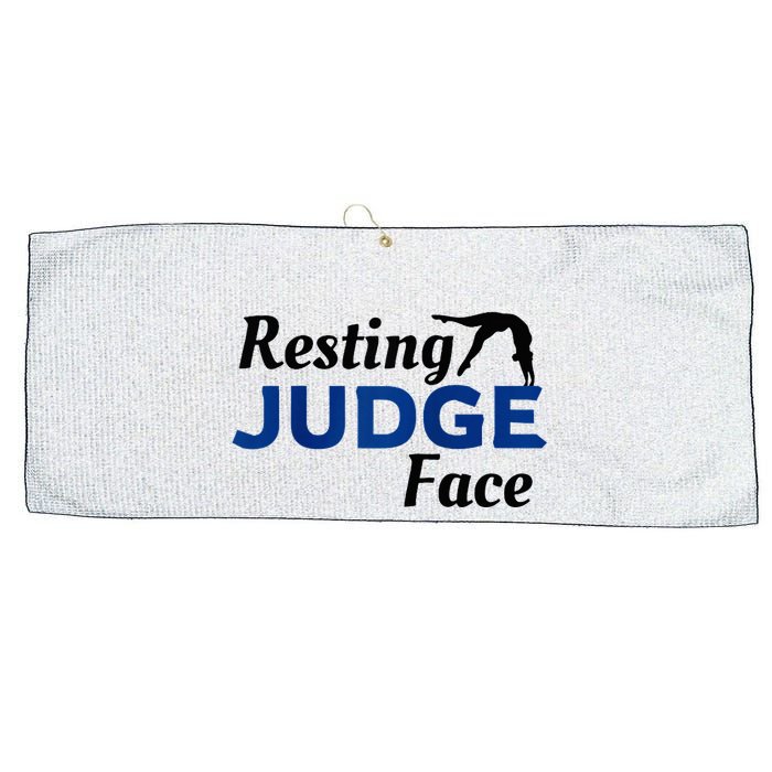 Resting Gymnastics Judge Face Raglan Baseball Large Microfiber Waffle Golf Towel