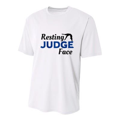 Resting Gymnastics Judge Face Raglan Baseball Youth Performance Sprint T-Shirt