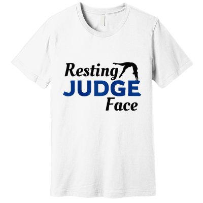 Resting Gymnastics Judge Face Raglan Baseball Premium T-Shirt