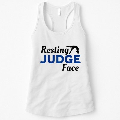 Resting Gymnastics Judge Face Raglan Baseball Womens Tank Top