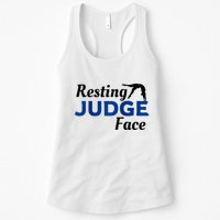 Resting Gymnastics Judge Face Raglan Baseball Womens Tank Top