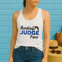Resting Gymnastics Judge Face Raglan Baseball Womens Tank Top