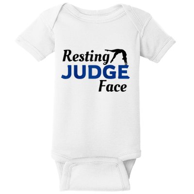 Resting Gymnastics Judge Face Raglan Baseball Baby Bodysuit