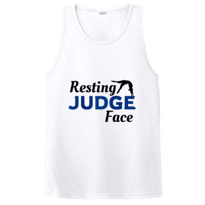 Resting Gymnastics Judge Face Raglan Baseball PosiCharge Competitor Tank