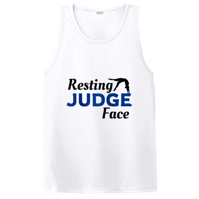 Resting Gymnastics Judge Face Raglan Baseball PosiCharge Competitor Tank