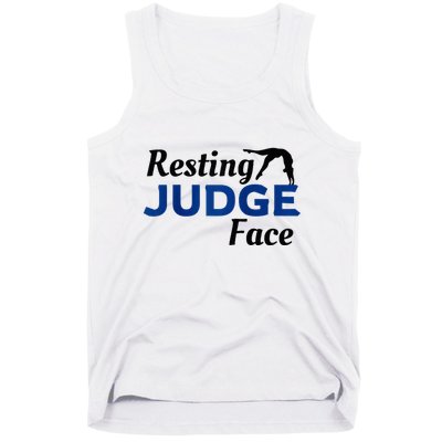 Resting Gymnastics Judge Face Raglan Baseball Tank Top