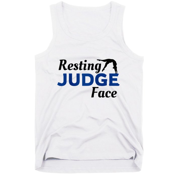 Resting Gymnastics Judge Face Raglan Baseball Tank Top