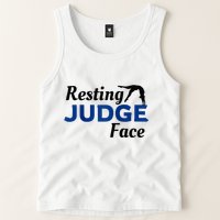 Resting Gymnastics Judge Face Raglan Baseball Tank Top