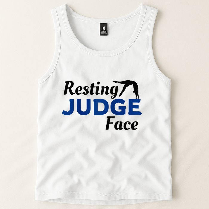Resting Gymnastics Judge Face Raglan Baseball Tank Top