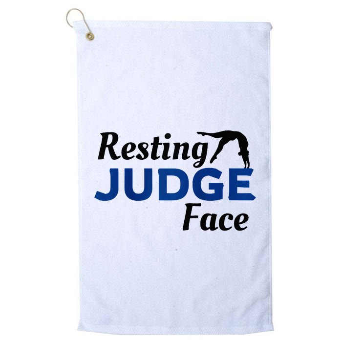 Resting Gymnastics Judge Face Raglan Baseball Golf Towel
