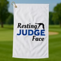 Resting Gymnastics Judge Face Raglan Baseball Golf Towel