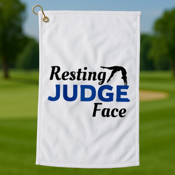 Resting Gymnastics Judge Face Raglan Baseball Golf Towel
