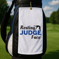 Resting Gymnastics Judge Face Raglan Baseball Golf Towel