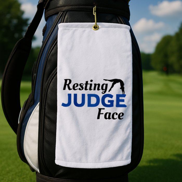 Resting Gymnastics Judge Face Raglan Baseball Golf Towel