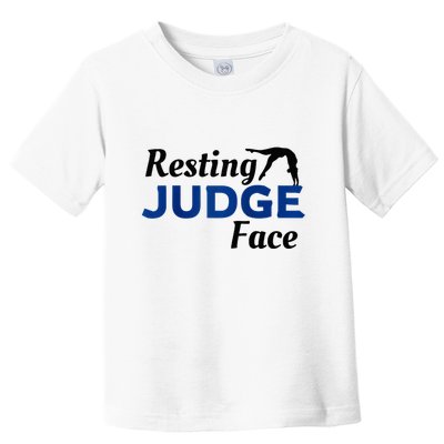 Resting Gymnastics Judge Face Raglan Baseball Toddler T-Shirt