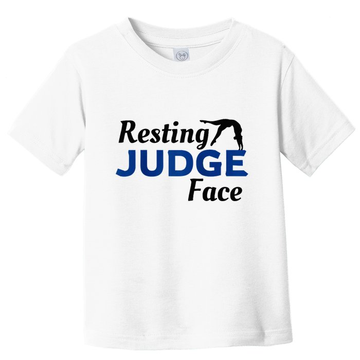 Resting Gymnastics Judge Face Raglan Baseball Toddler T-Shirt