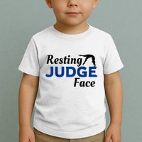 Resting Gymnastics Judge Face Raglan Baseball Toddler T-Shirt
