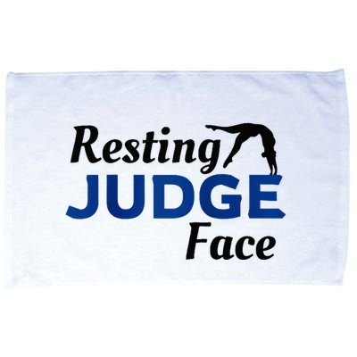 Resting Gymnastics Judge Face Raglan Baseball Microfiber Hand Towel