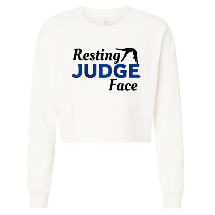 Resting Gymnastics Judge Face Raglan Baseball Cropped Pullover Crew