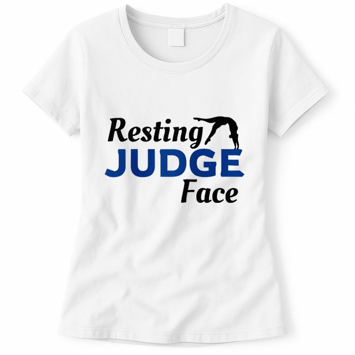 Resting Gymnastics Judge Face Raglan Baseball Womens T-Shirt