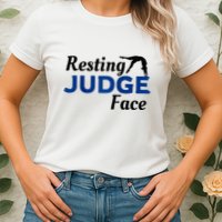 Resting Gymnastics Judge Face Raglan Baseball Womens T-Shirt