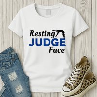 Resting Gymnastics Judge Face Raglan Baseball Womens T-Shirt