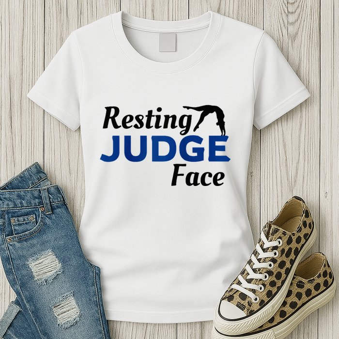 Resting Gymnastics Judge Face Raglan Baseball Womens T-Shirt