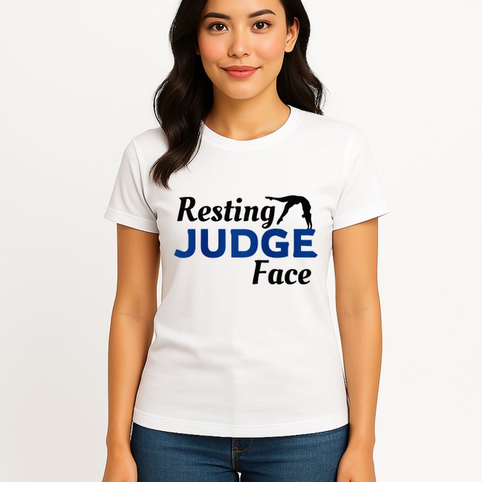 Resting Gymnastics Judge Face Raglan Baseball Womens T-Shirt