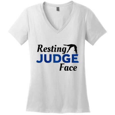 Resting Gymnastics Judge Face Raglan Baseball Women's V-Neck T-Shirt