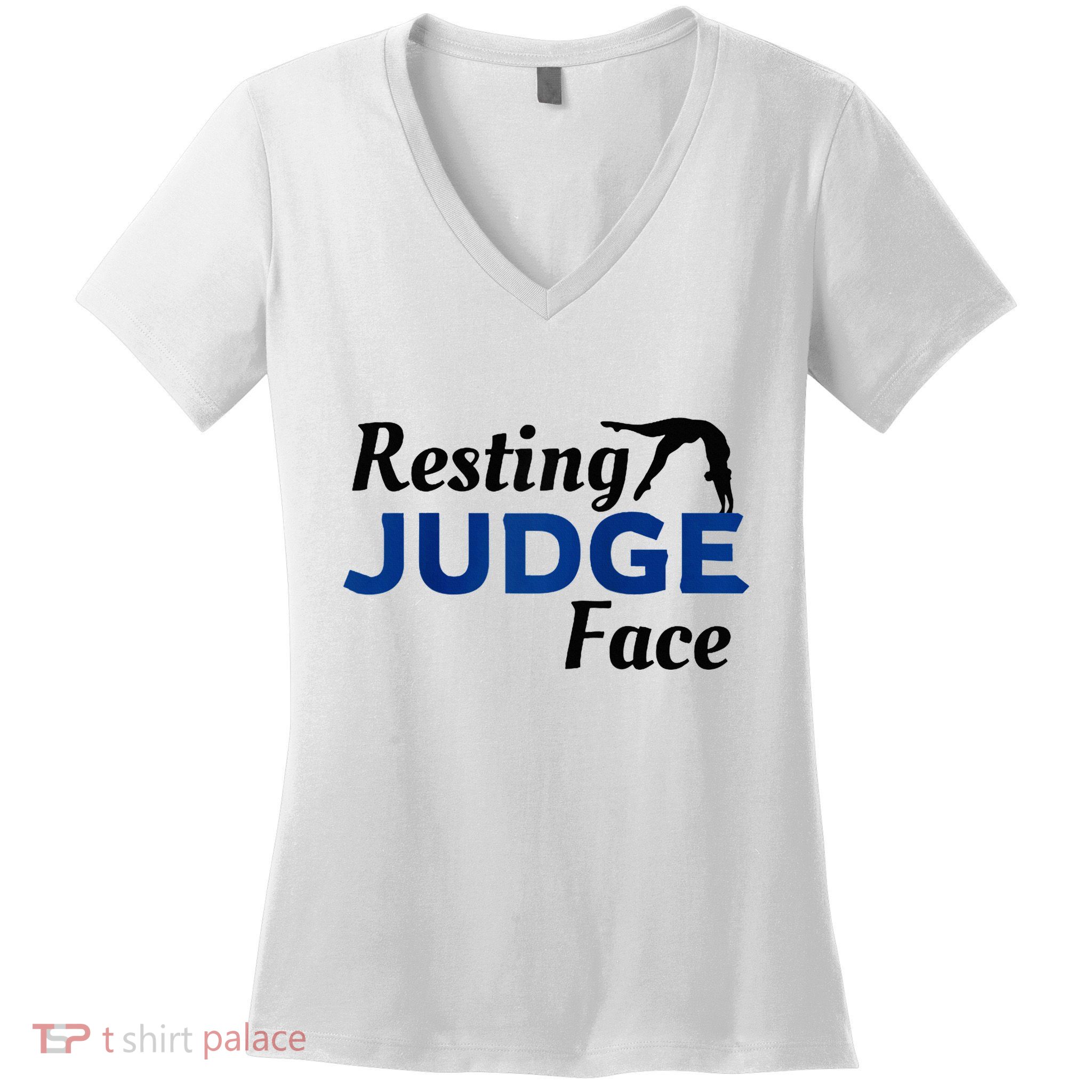 Resting Gymnastics Judge Face Raglan Baseball Women's V-Neck T-Shirt