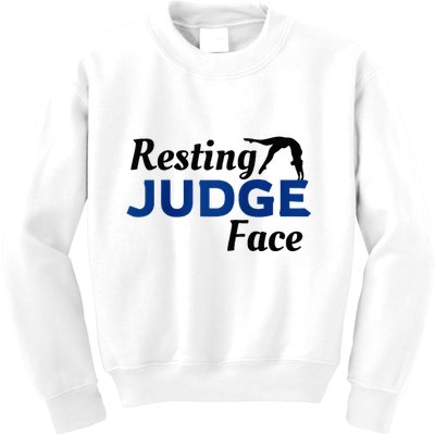 Resting Gymnastics Judge Face Raglan Baseball Kids Sweatshirt