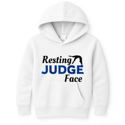 Resting Gymnastics Judge Face Raglan Baseball Kids Hoodie