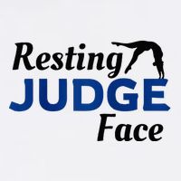 Resting Gymnastics Judge Face Raglan Baseball Kids T-Shirt