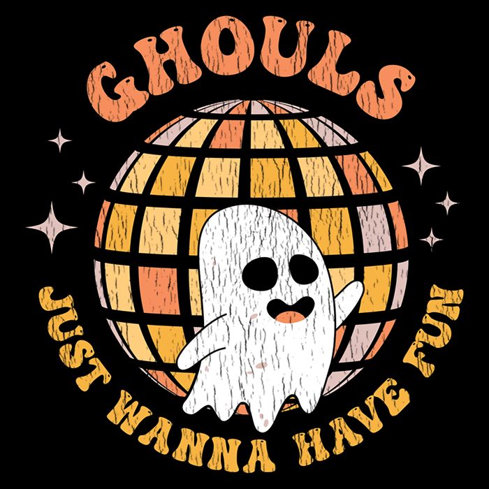 Retro Ghouls Just Wanna Have Fun Groovy Ghost Halloween Gift City Backpack