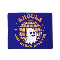 Retro Ghouls Just Wanna Have Fun Groovy Ghost Halloween Gift Mousepad