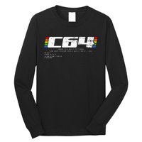 Retro Gaming Konsole C64 Computer Ready Long Sleeve Shirt