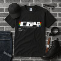 Retro Gaming Konsole C64 Computer Ready Tall T-Shirt