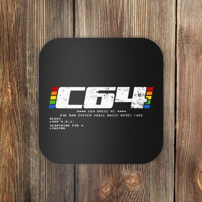 Retro Gaming Konsole C64 Computer Ready Coaster
