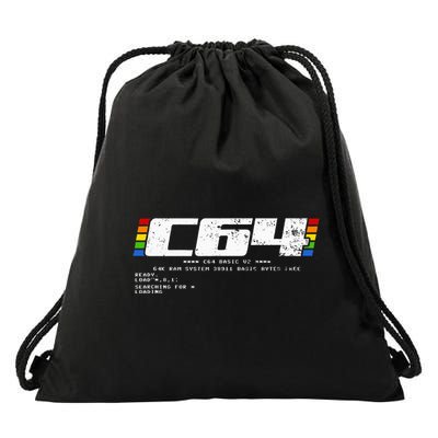 Retro Gaming Konsole C64 Computer Ready Drawstring Bag
