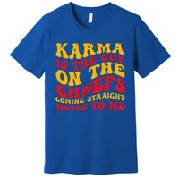 Retro Groovy Karma Is the Guy on the Chief  Premium T-Shirt