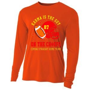 Retro Groovy Karma is The Guy on The Chief  Cooling Performance Long Sleeve Crew