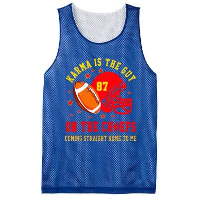 Retro Groovy Karma is The Guy on The Chief  Mesh Reversible Basketball Jersey Tank