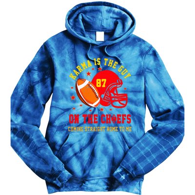 Retro Groovy Karma is The Guy on The Chief  Tie Dye Hoodie