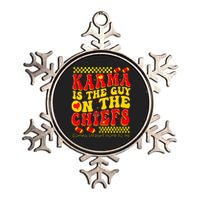 Retro Groovy Karma Is the Guy on the Chief Metallic Star Ornament