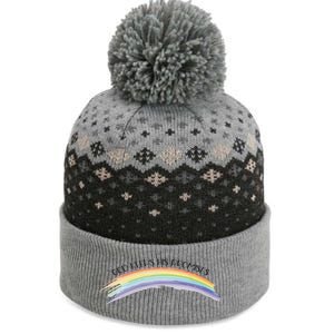 Rainbow God Keeps His Promises Christian Religious Faith The Baniff Cuffed Pom Beanie