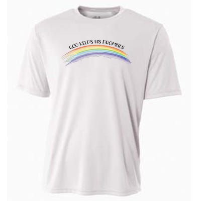 Rainbow God Keeps His Promises Christian Religious Faith Cooling Performance Crew T-Shirt