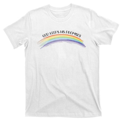 Rainbow God Keeps His Promises Christian Religious Faith T-Shirt