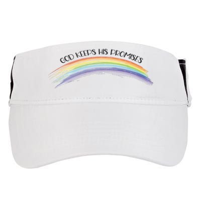 Rainbow God Keeps His Promises Christian Religious Faith Adult Drive Performance Visor